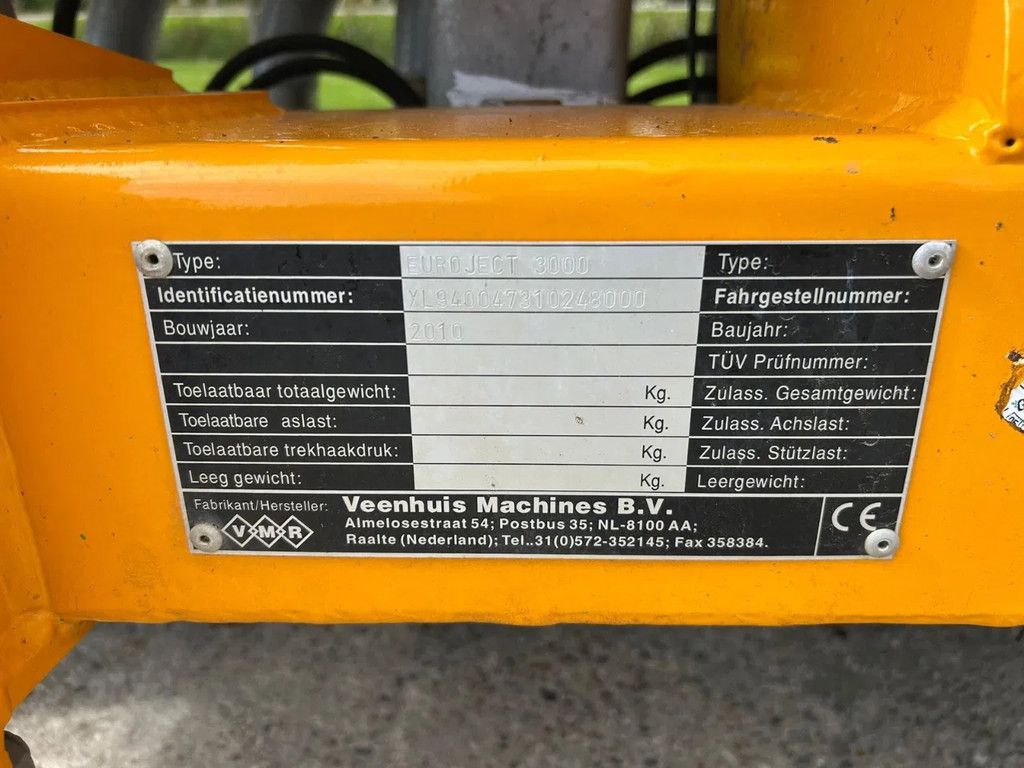 Veenhuis euroject 3000 Zodebemester Injecteur