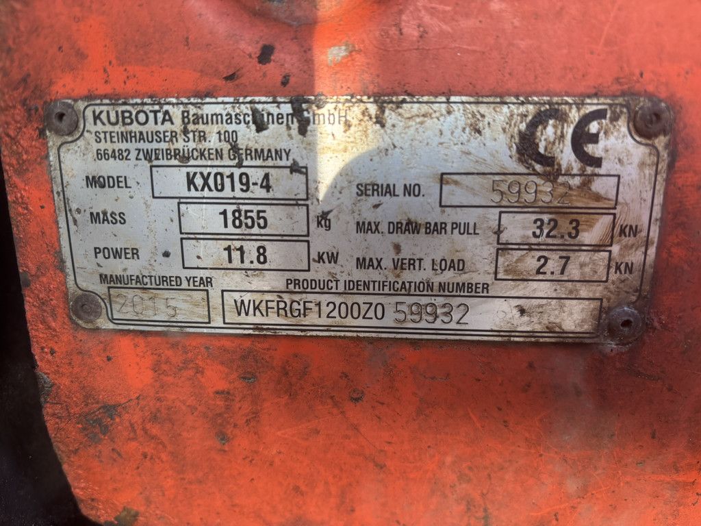 KUBOTA KX019-4
