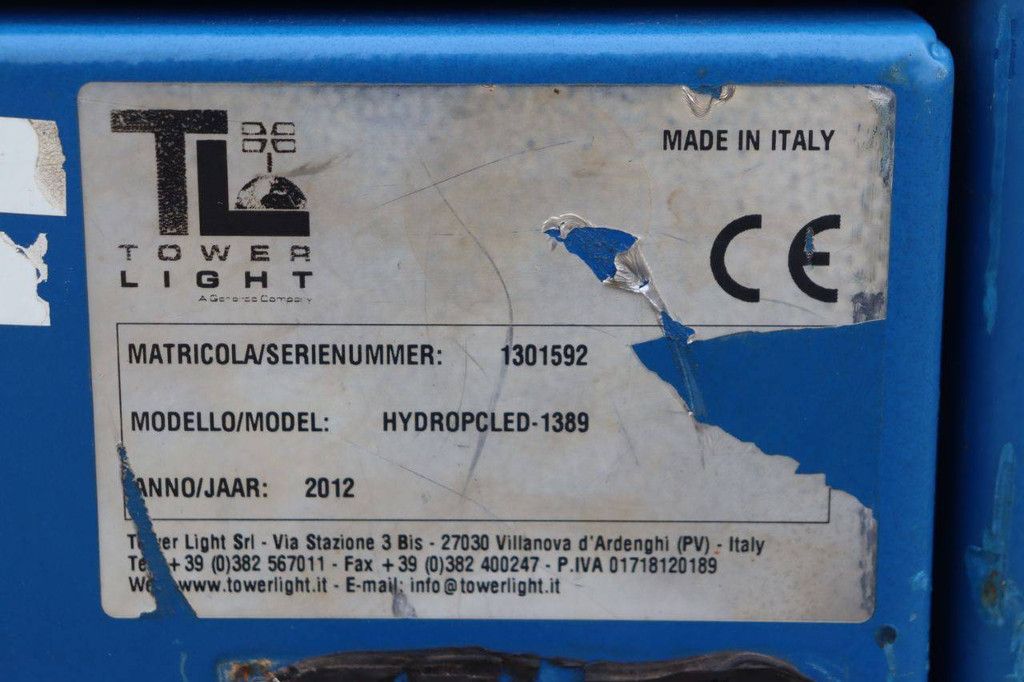 Lichtmast Towerlight HYDROP CLED-1389 Diesel 8,5 m 1,6 kW 2012