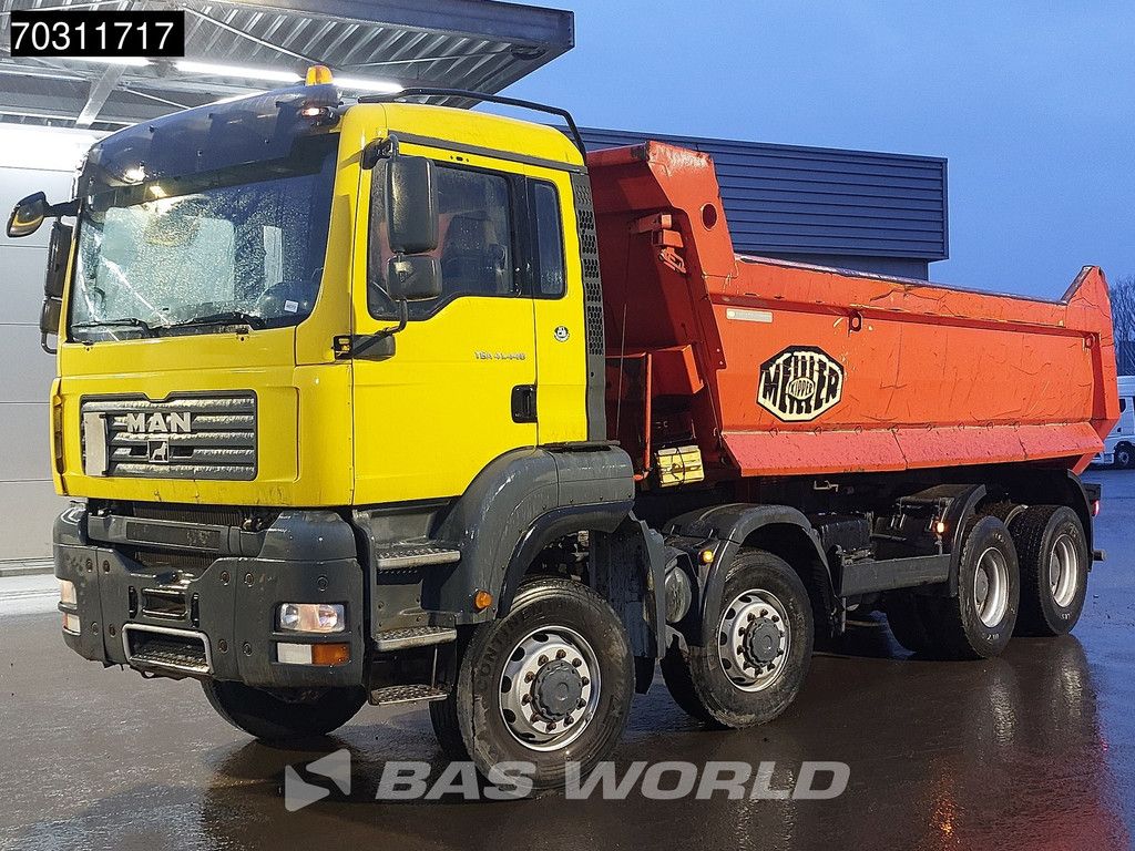 MAN TGA TGA 41.440 8X8 8x8 18m3 Meiller tipper Steelsuspension Big-Axle Manual Euro 4