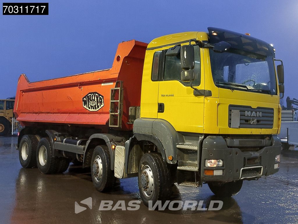 MAN TGA TGA 41.440 8X8 8x8 18m3 Meiller tipper Steelsuspension Big-Axle Manual Euro 4