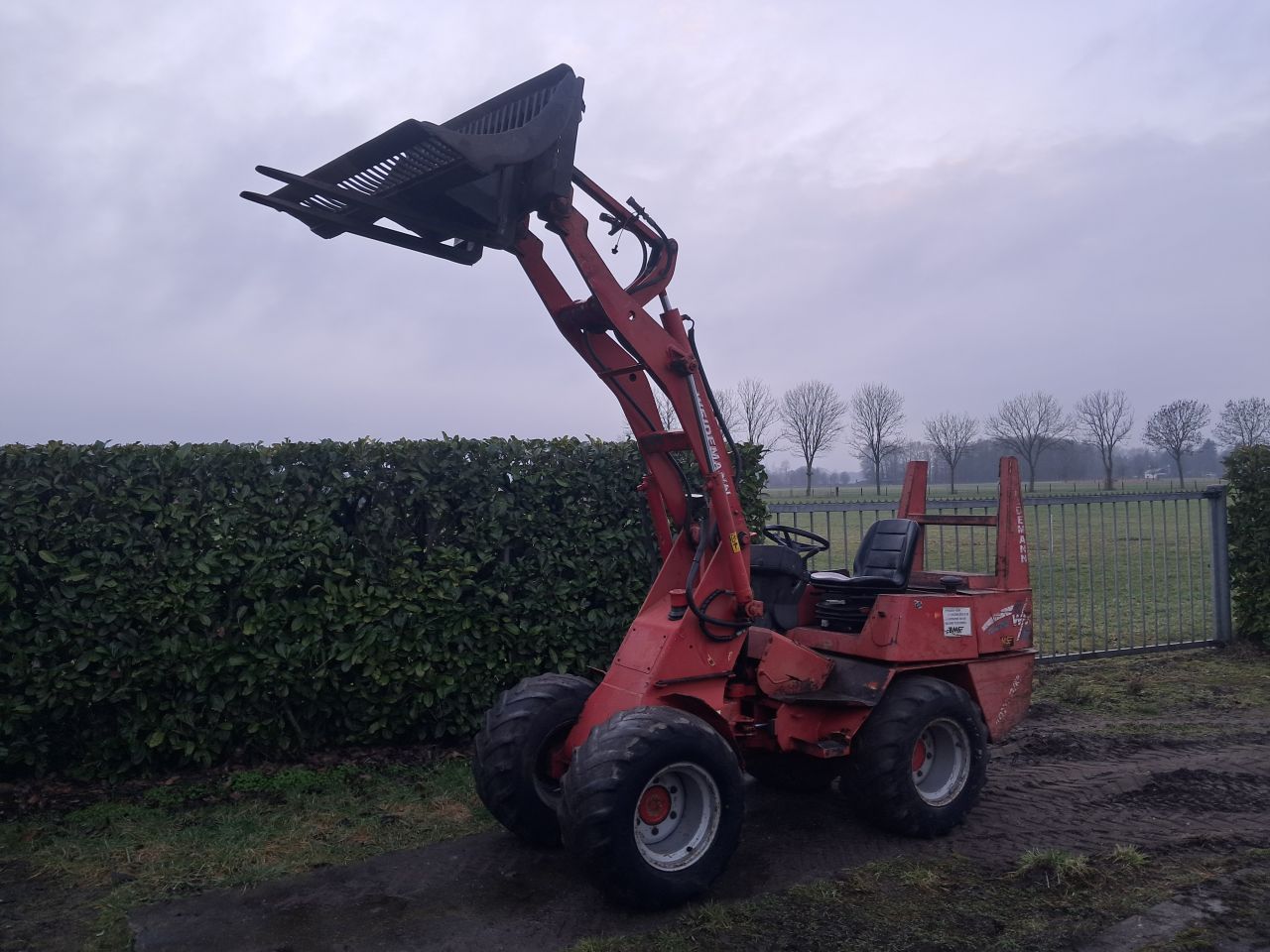 Shovel Weidemann 1070 / MARGE / bak + lepels / Kniklader / Loade
