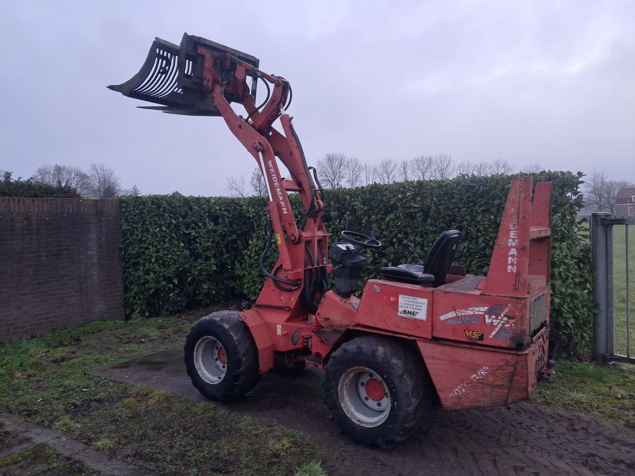 Shovel Weidemann 1070 / MARGE / bak + lepels / Kniklader / Loade