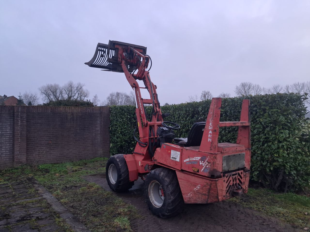 Shovel Weidemann 1070 / MARGE / bak + lepels / Kniklader / Loade