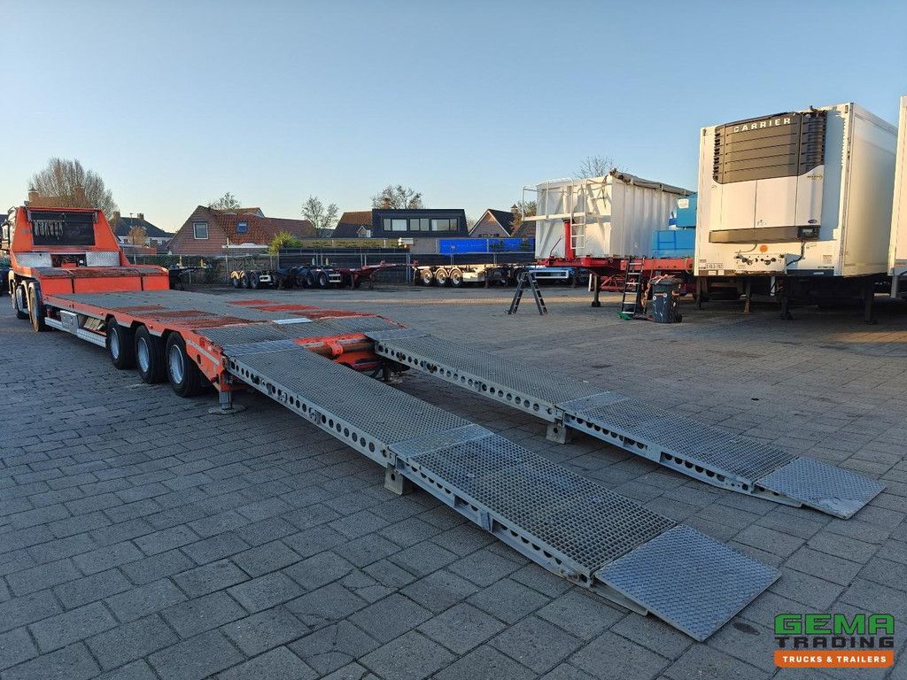 Zanner STL 45 3-achsiger SAF-Tieflader 13,5 m - 2 Lenkachsen - hydraulische Rampen 4,9 m - Hubbett - hydraulische Stützbeine - Winde - erstklassig!