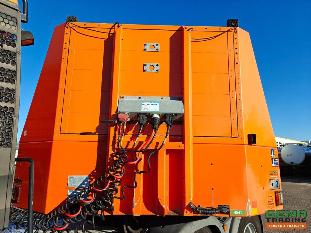 Zanner STL 45 3-achsiger SAF-Tieflader 13,5 m - 2 Lenkachsen - hydraulische Rampen 4,9 m - Hubbett - hydraulische Stützbeine - Winde - erstklassig!