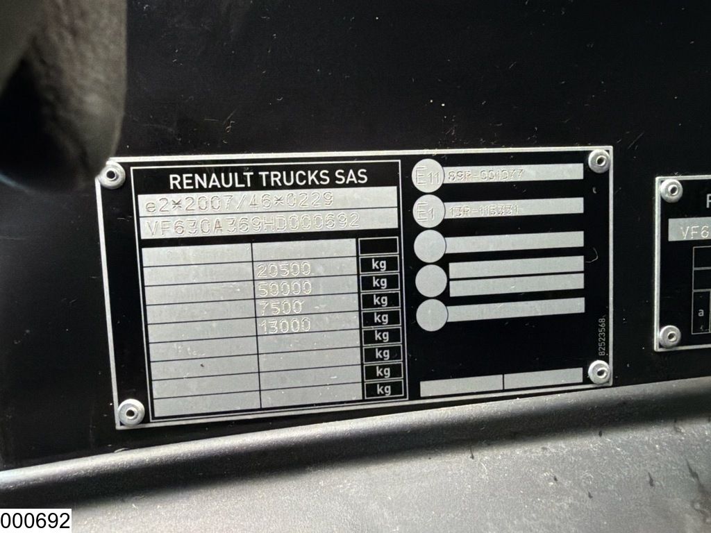 Renault C 480 EURO 6, Hydrauliek