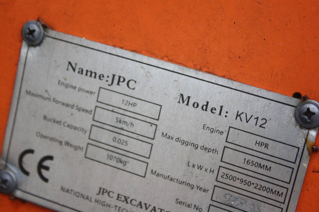 Minibagger JPC KV12 Diesel 2025 Demo