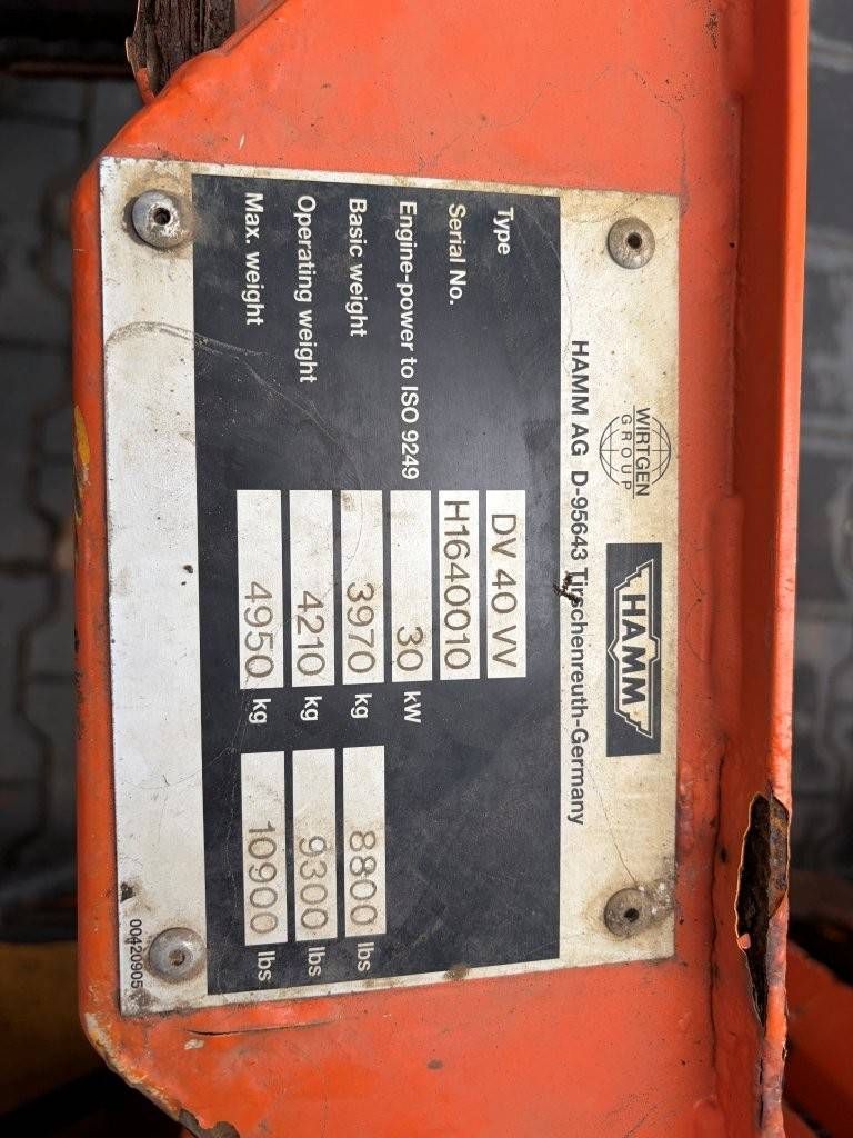 Hamm DV40VV Diesel Vibrating Roller