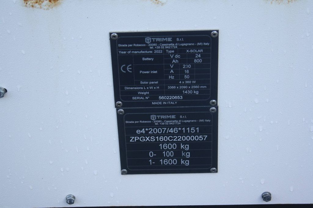 Light mast Trime X-Solar Electric/Solar panels 2022