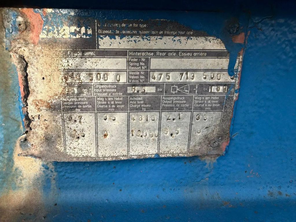 Wabco 18 tons Dieplader