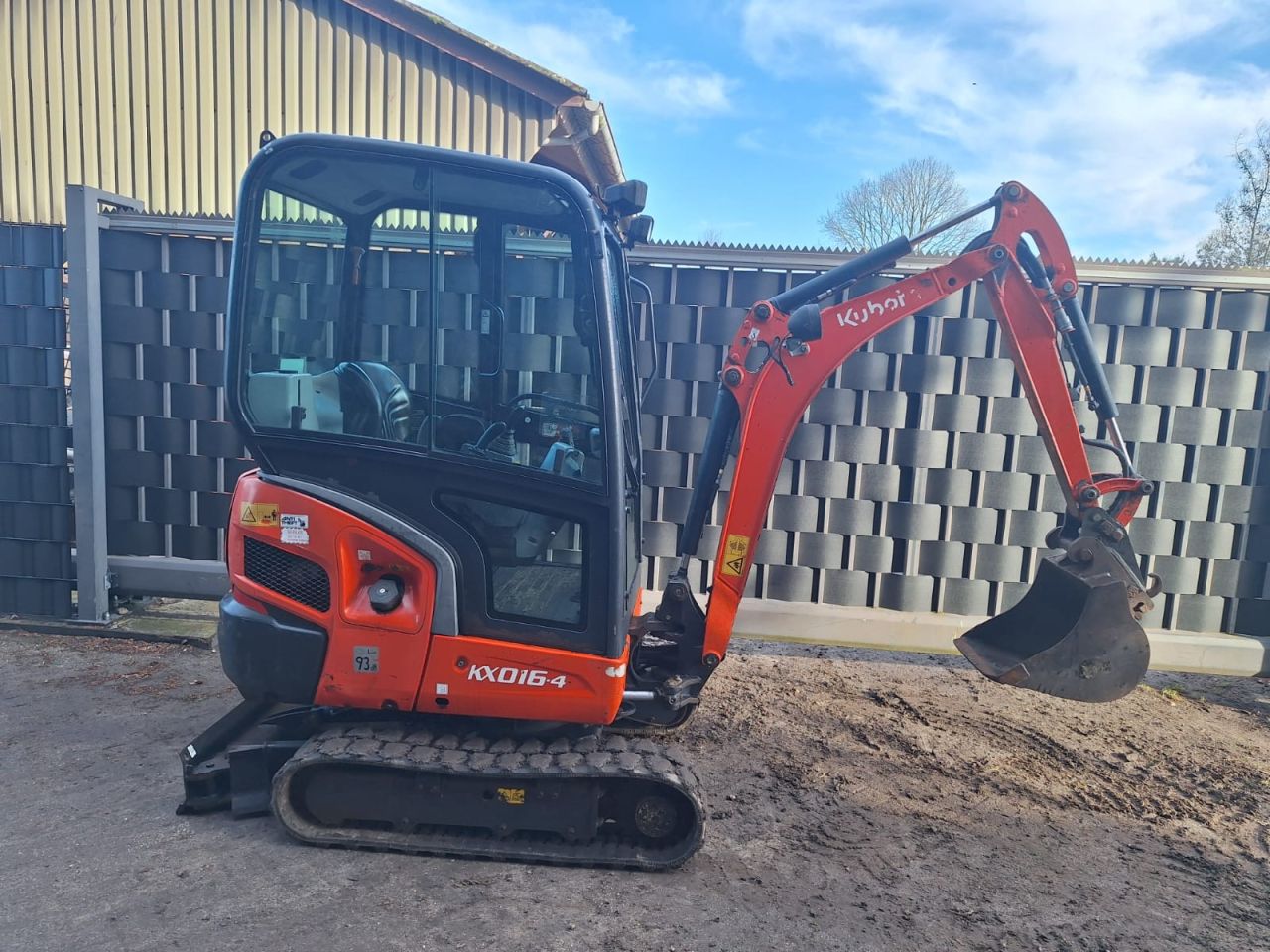 Kubota KX016 mini graafmachine hitachi bobcat yanmar