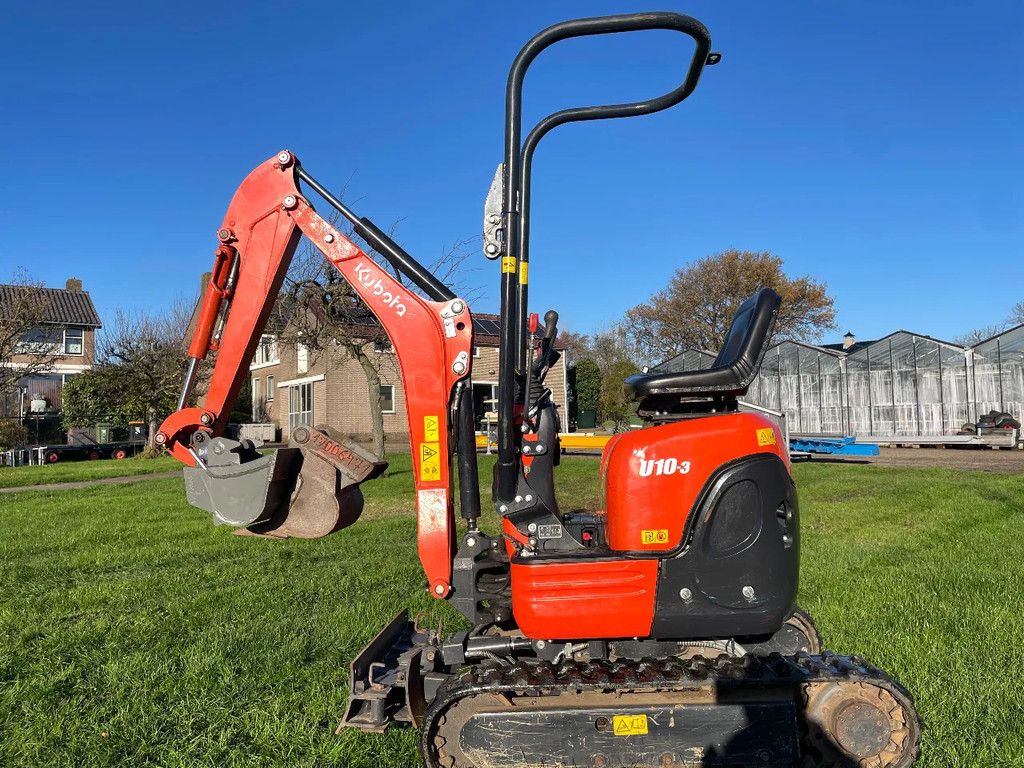 Kubota U10-3 minigraafmachine slechts 790 uur
