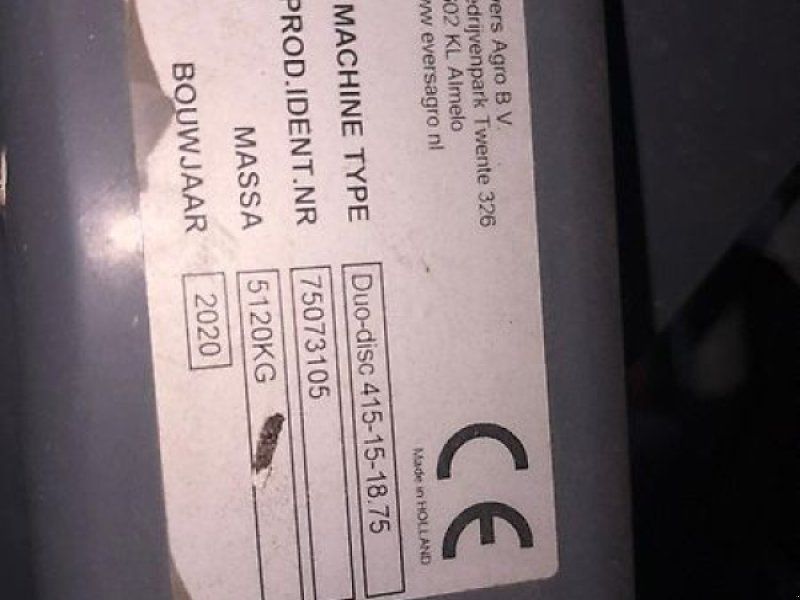 Evers Gülleschlitze 15mtr DuoDisc 415-15-18.75