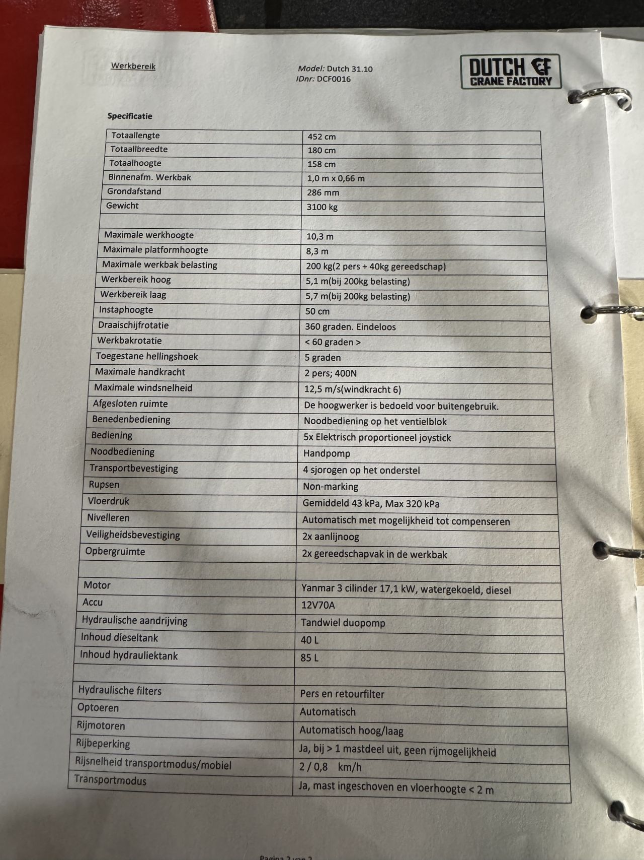 Telescoop hoogwerker rupshoogwerker