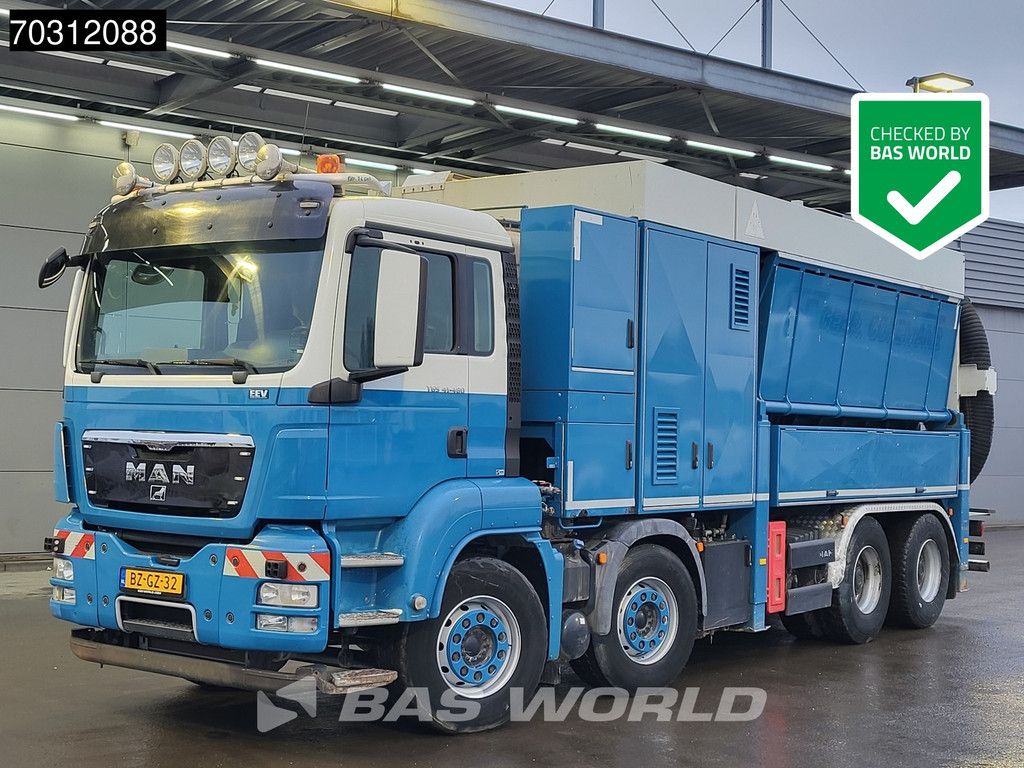 MAN TGS TGS 41.480 RSP 2-turbinate suction unit excavator Hydraulic arm Remote control Euro 5