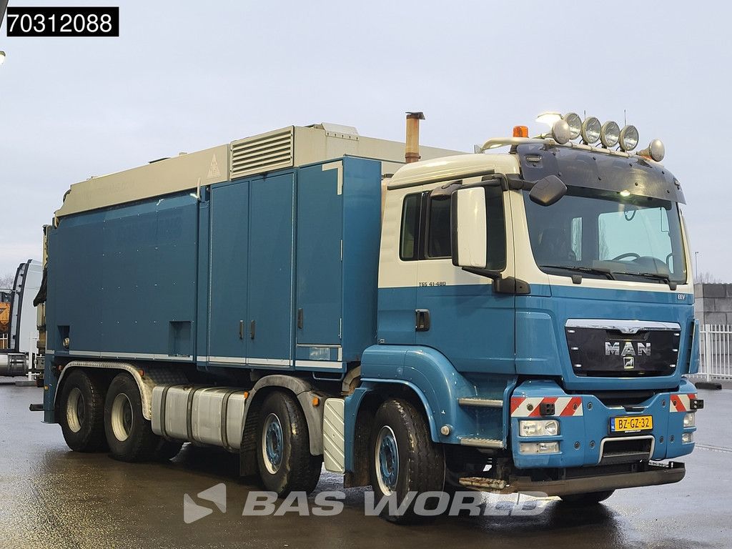 MAN TGS TGS 41.480 RSP 2-turbinate suction unit excavator Hydraulic arm Remote control Euro 5