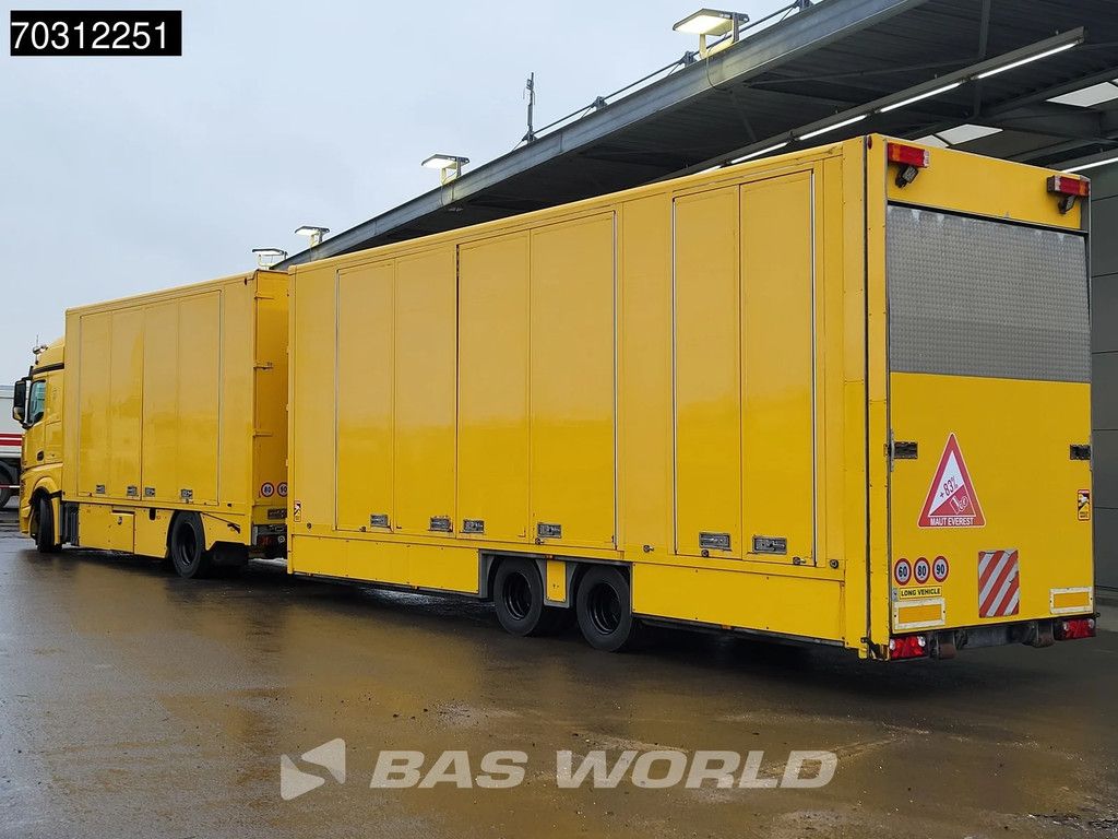 Mercedes Actros 1842 4X2 Franz Mersch Car transporter combi hydraulic ramp winch Euro 6