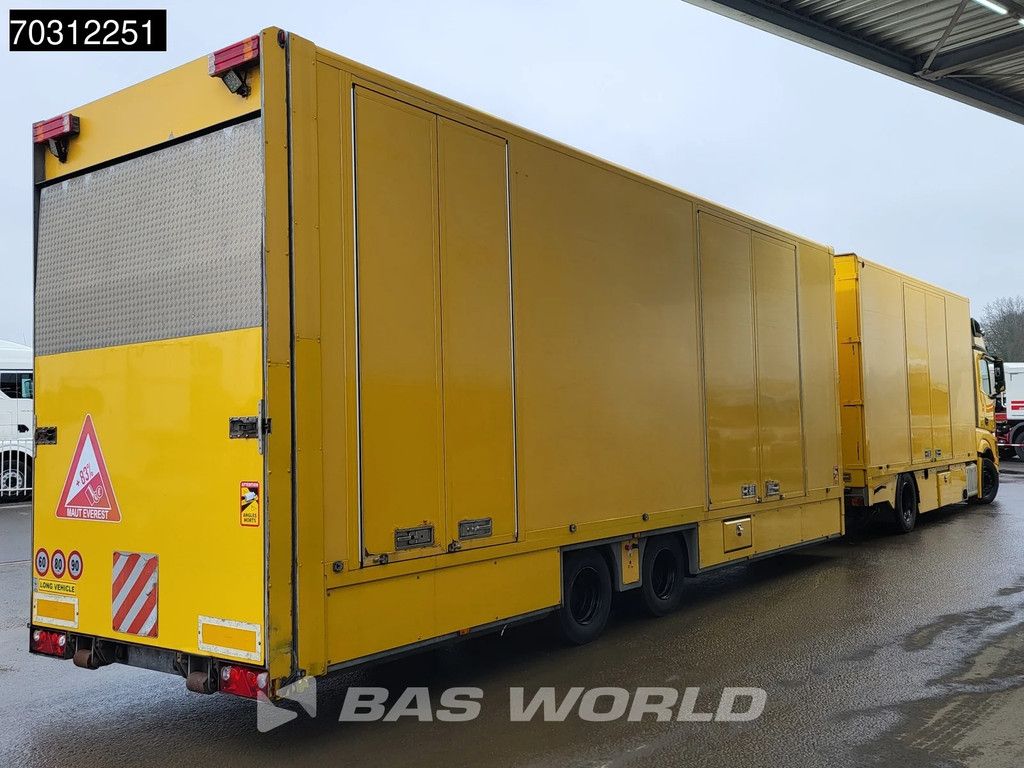 Mercedes Actros 1842 4X2 Franz Mersch Car transporter combi hydraulic ramp winch Euro 6