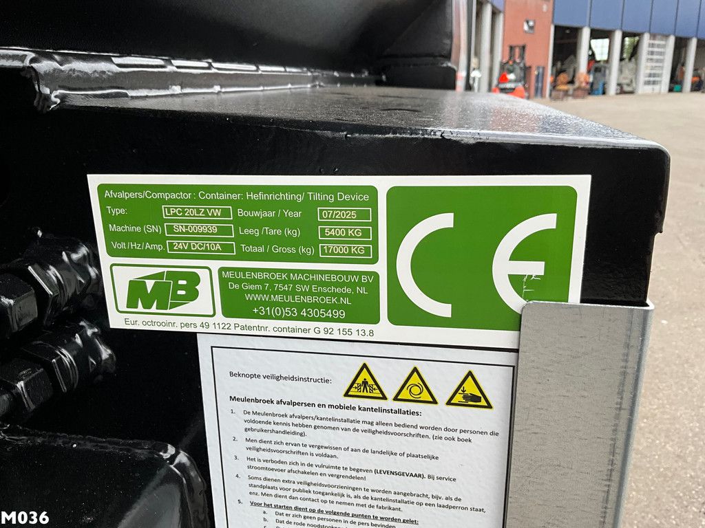 Meulenbroek 20m³ perscontainer