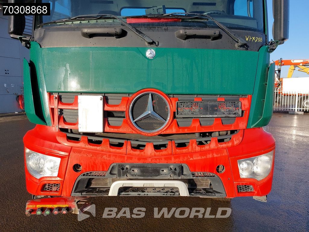 Mercedes Arocs 1833 4X2 Meiller Ak 12 LT skiploader Steelsuspension Big-Axle Automatic Euro 6