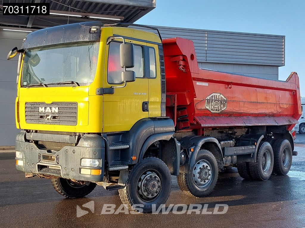 MAN TGA TGA 41.440 8X8 8x8 18m3 Meiller tipper Steelsuspension Big-Axle Manual Euro 4