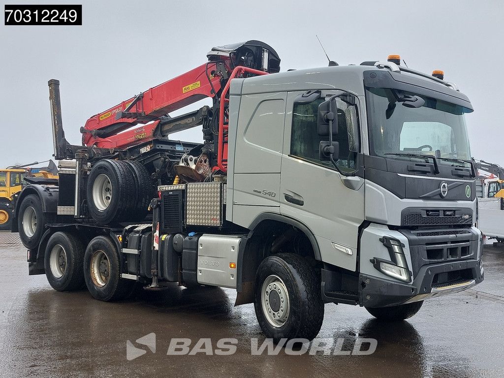 Volvo FMX FMX 540 6X6 6x6 Palfinger Epsilon S260L87 wood crane Holztransport VEB+ Automatic Euro 6
