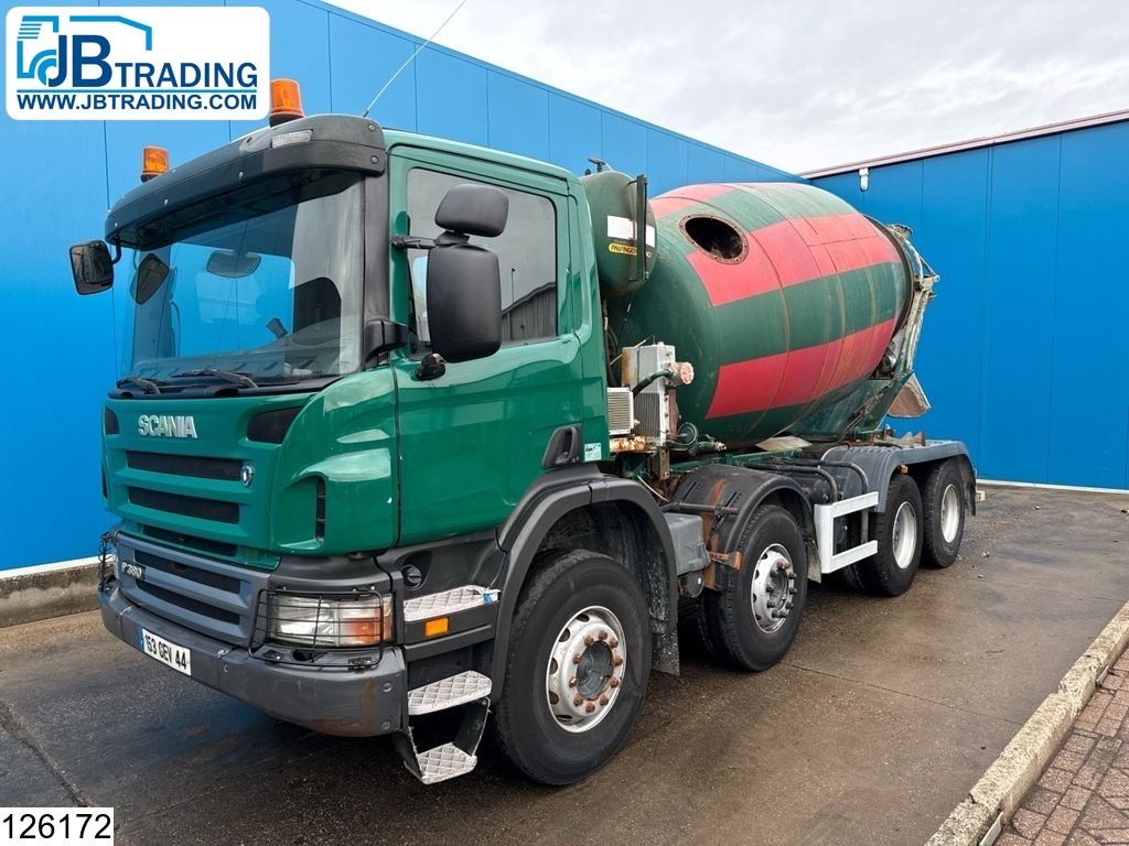 Scania P 380 8x4, EURO 4, CIFA, 9m3, Manual transmission