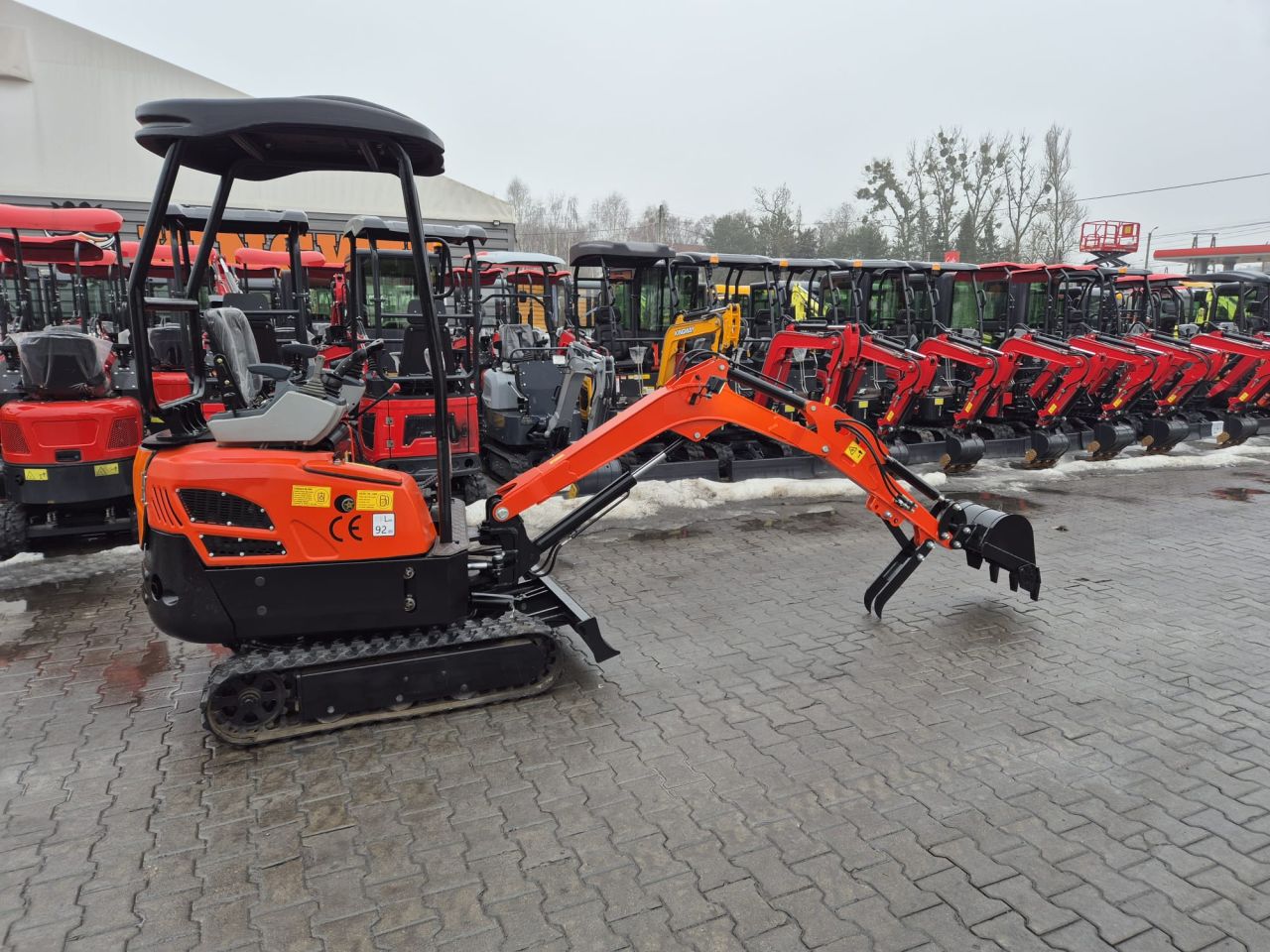 Minigraafmachine minigraver KNT18 Kingway knickarm joystick GARA