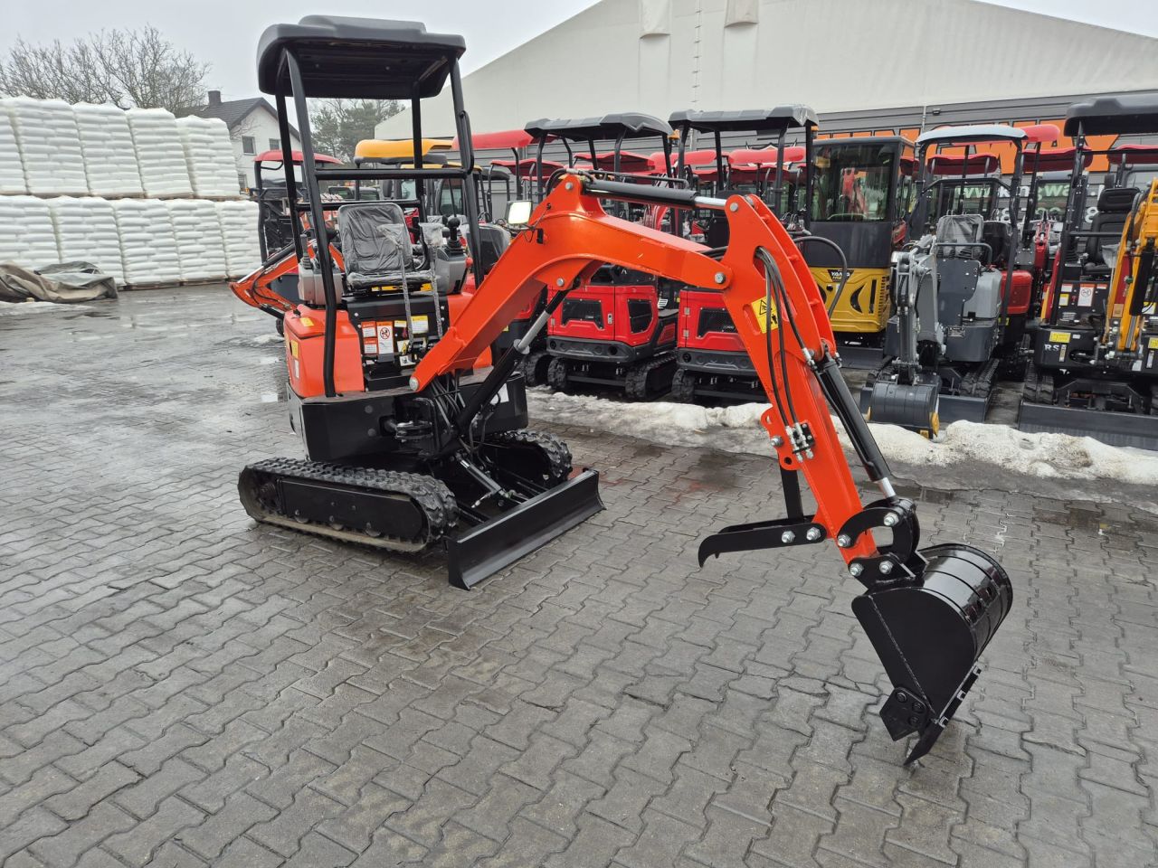 Minigraafmachine minigraver KNT18 Kingway knickarm joystick GARA