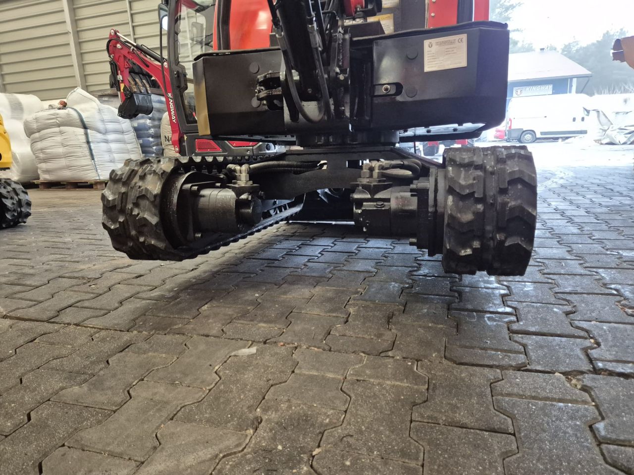 Minigraafmachine minigraver KNT18 Kingway knickarm joystick GARA