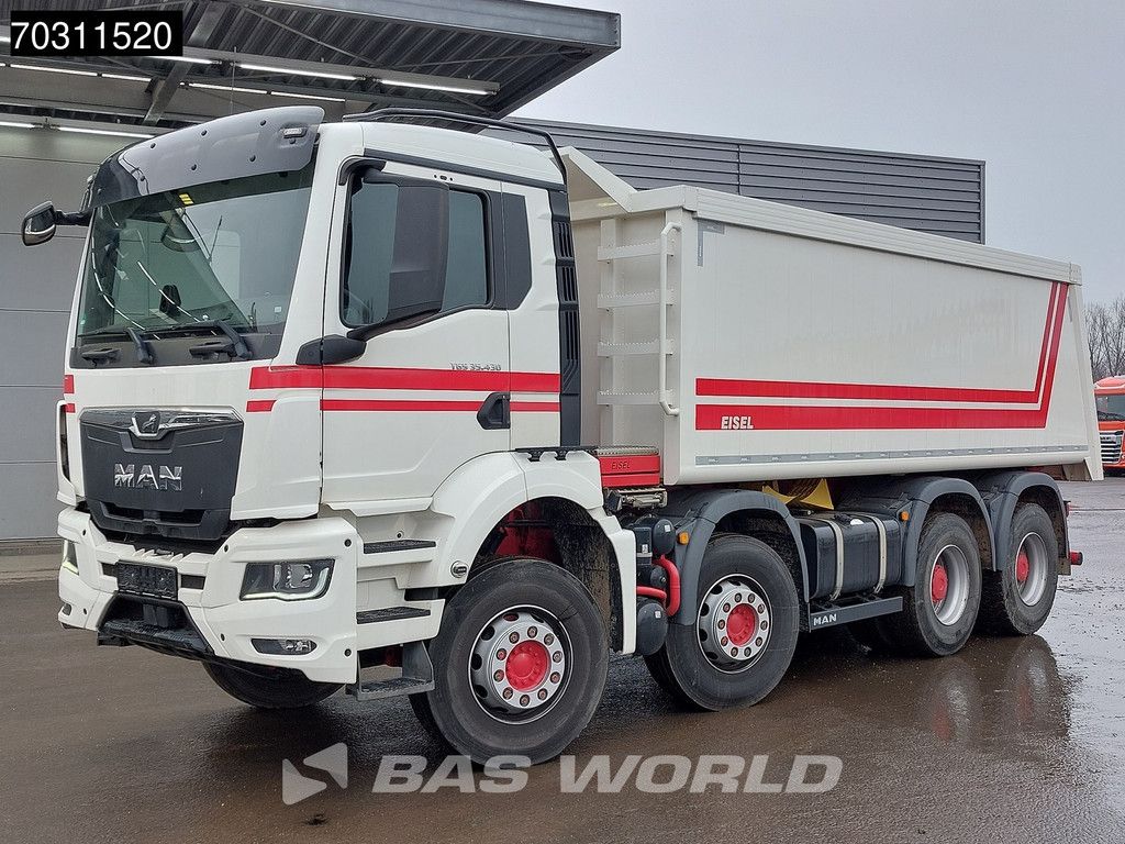 MAN TGS 35.430 8X4 20m3 Eisel aluminum tipper Steel suspension Big-Axle Automatic Euro 6