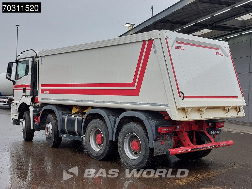 MAN TGS 35.430 8X4 20m3 Eisel aluminum tipper Steel suspension Big-Axle Automatic Euro 6
