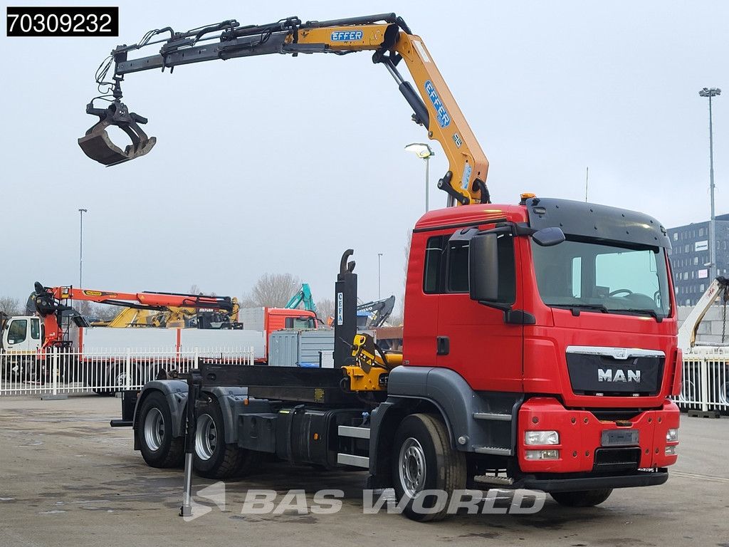 MAN TGS TGS 26.400 6X4 Effer 155 Crane + Hooklift Full Steel Euro 5