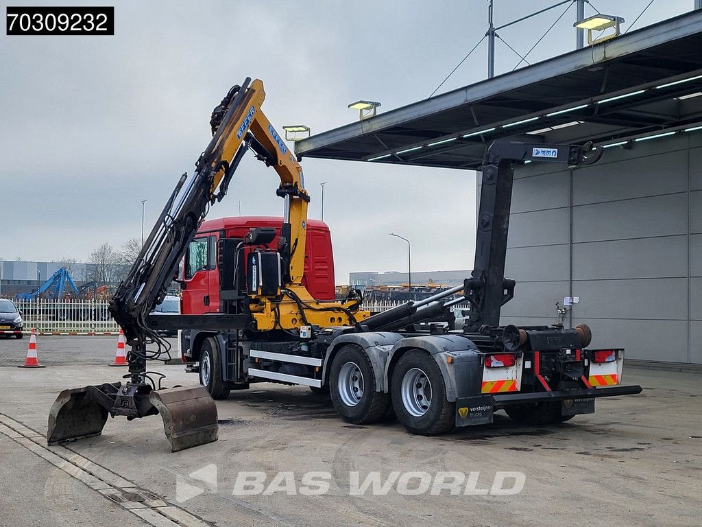 MAN TGS TGS 26.400 6X4 Effer 155 Crane + Hooklift Full Steel Euro 5