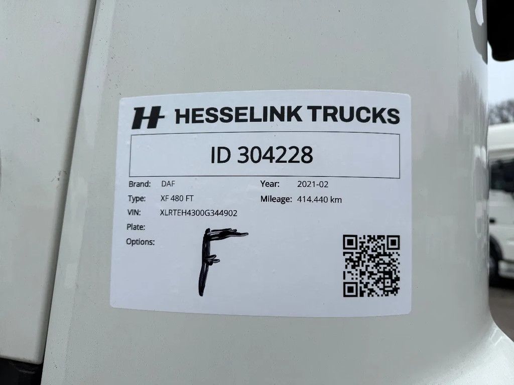 DAF XF 480 4x2 SSC Super Space LED 2x tank 414.440KM