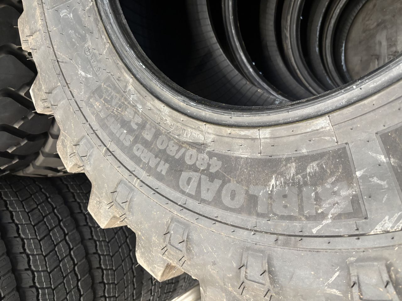 Michelin bibload 480/80r26 DEMO BANDEN, 5km gereden