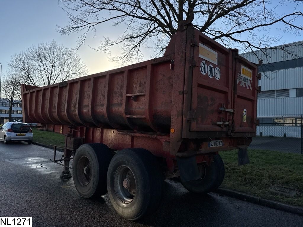 Fruehauf kipper 17 M3, Steel Suspension