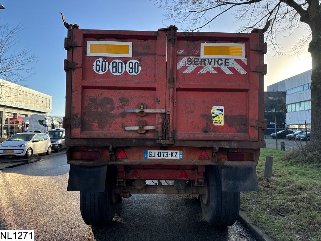 Fruehauf kipper 17 M3, Steel Suspension