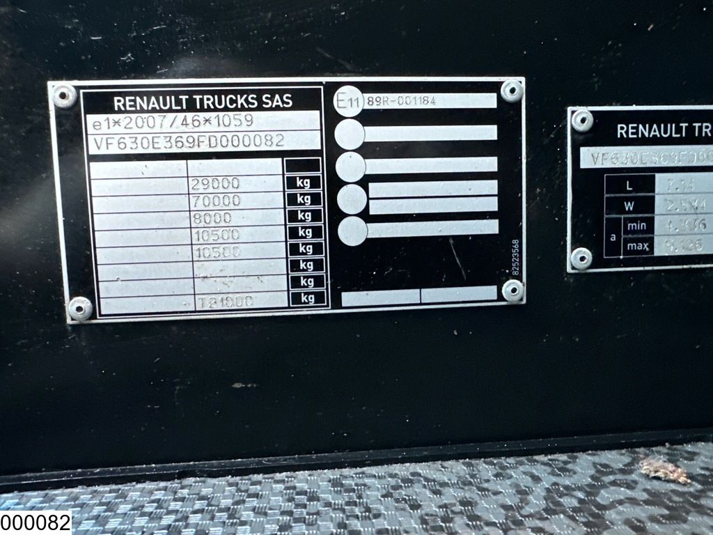 Renault C 480 6x4, EURO 6, Retarder, Hydraulic