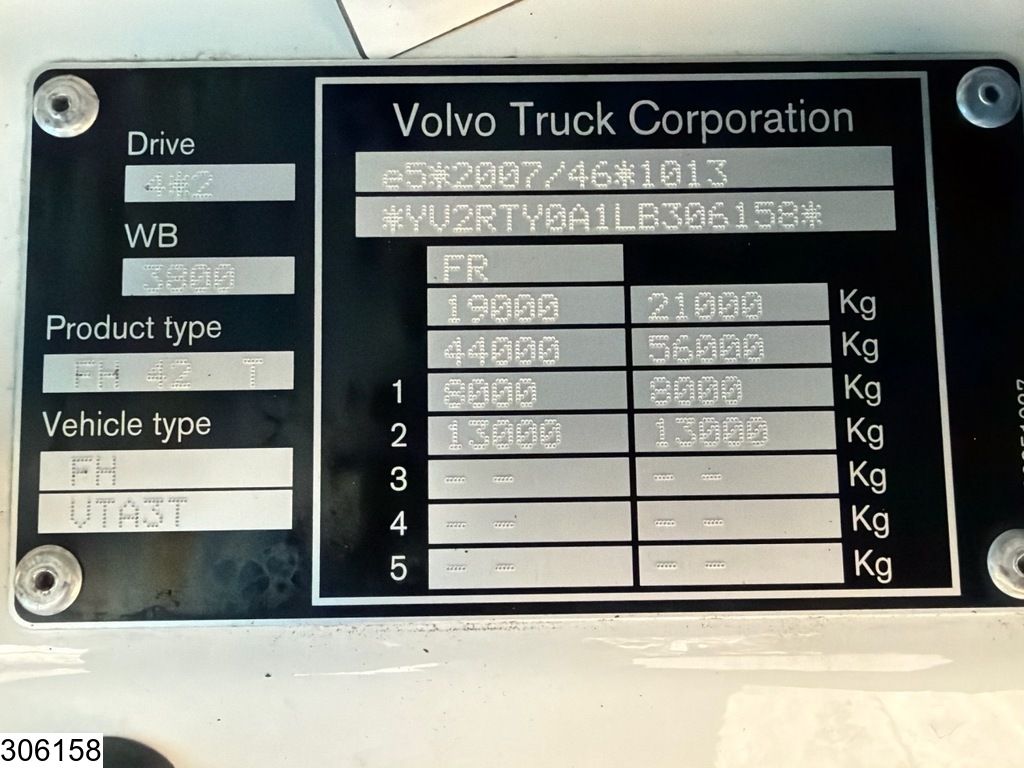 Volvo FH 460 EURO 6d, Standairco
