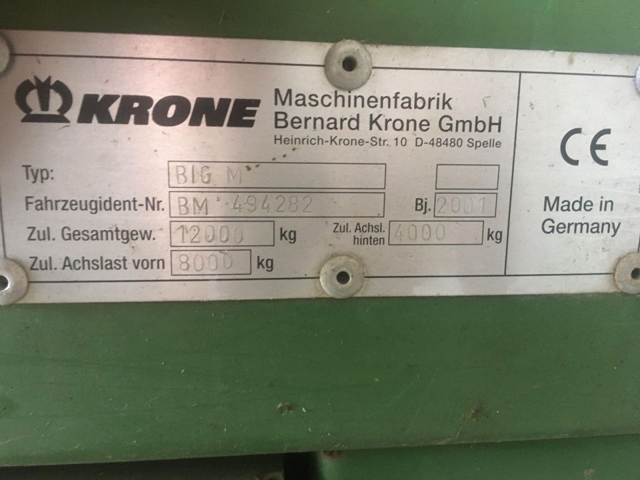 Krone Big M 1 zelfrijdende maaier