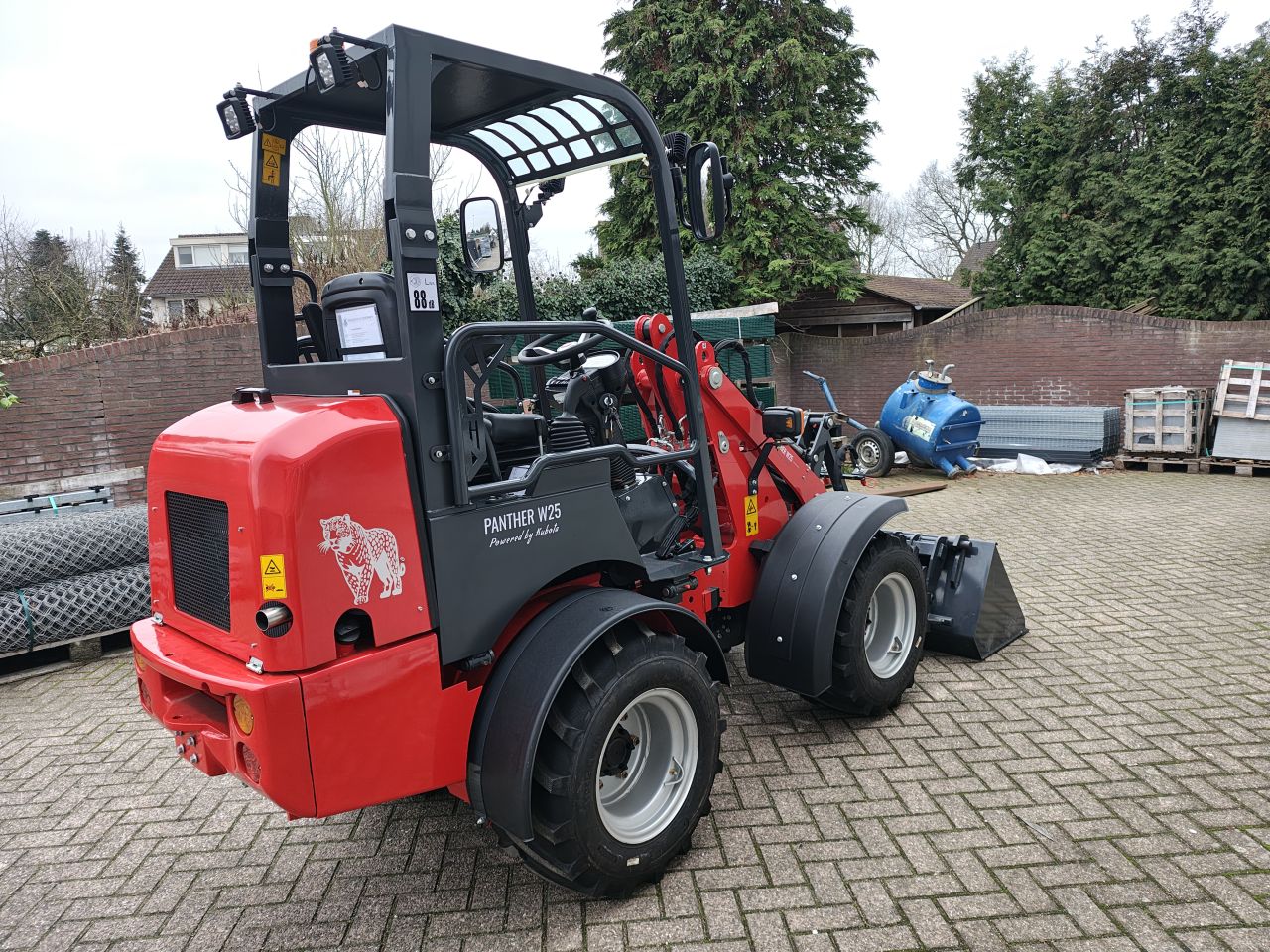 Miniloader 2500kg met Kubota en Rexroth