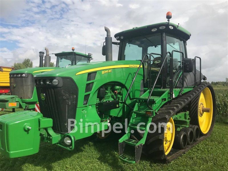 John Deere 8345 RT med bælter luft afjedret undervogn og frontlift