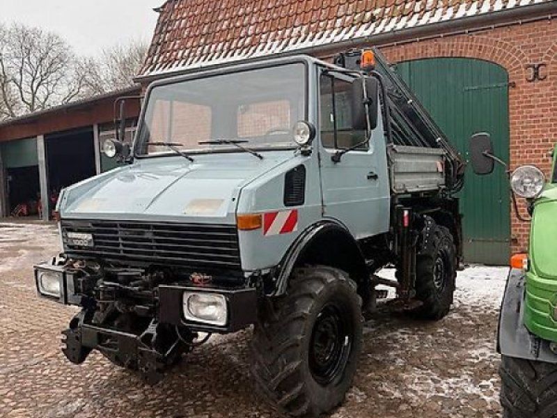 Mercedes-Benz U1000 Kran Atlas Zapfwelle 60 Km/h Ackerstolle