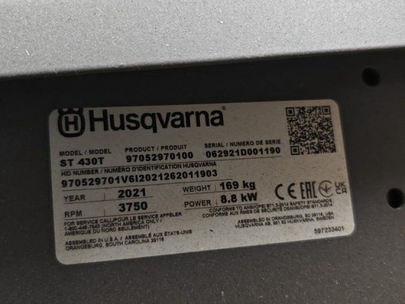 Husqvarna Neuwertige Schneefräse ST 430T mit Raupenantrieb