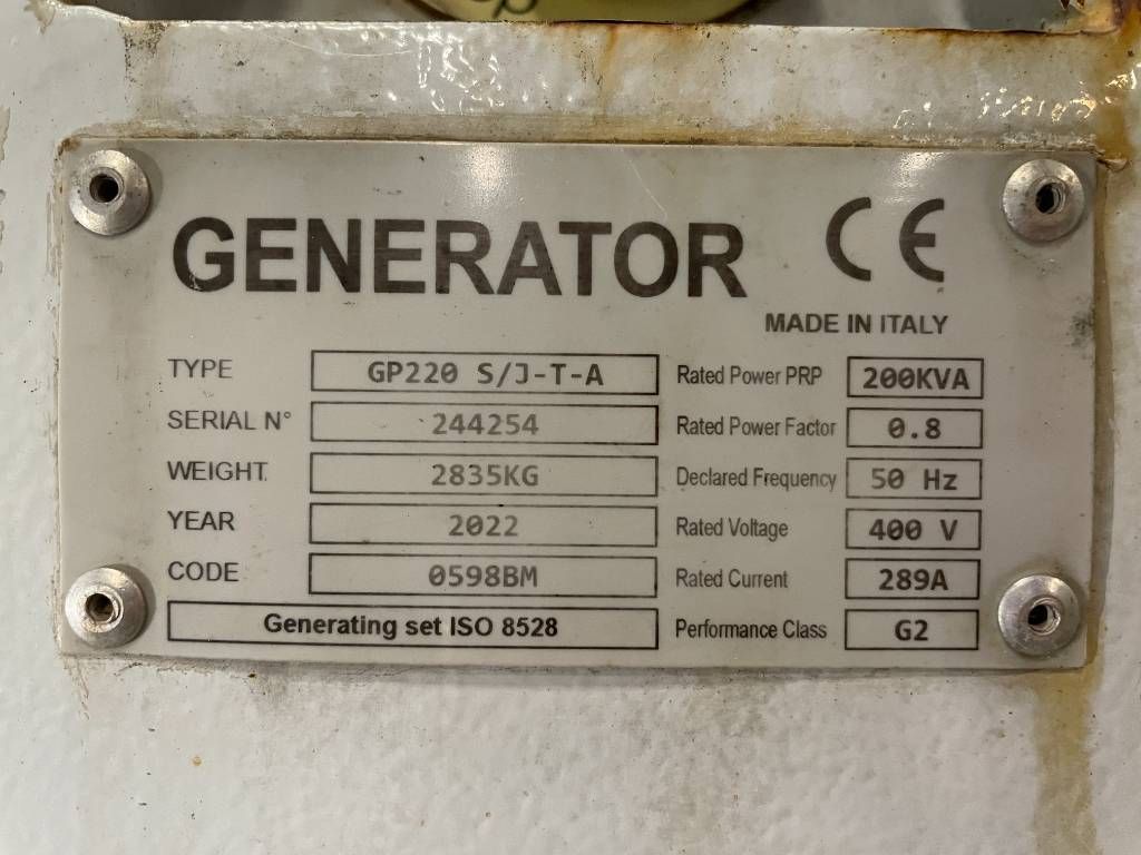 John Deere 6068HFU82 - 220 kVA used generator - DPX-12659