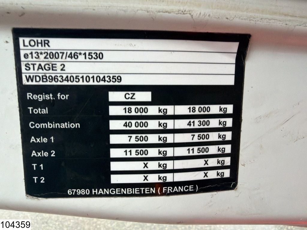 Mercedes Actros 1843 EURO 6, Lohr, Retarder, Combi, Standairco