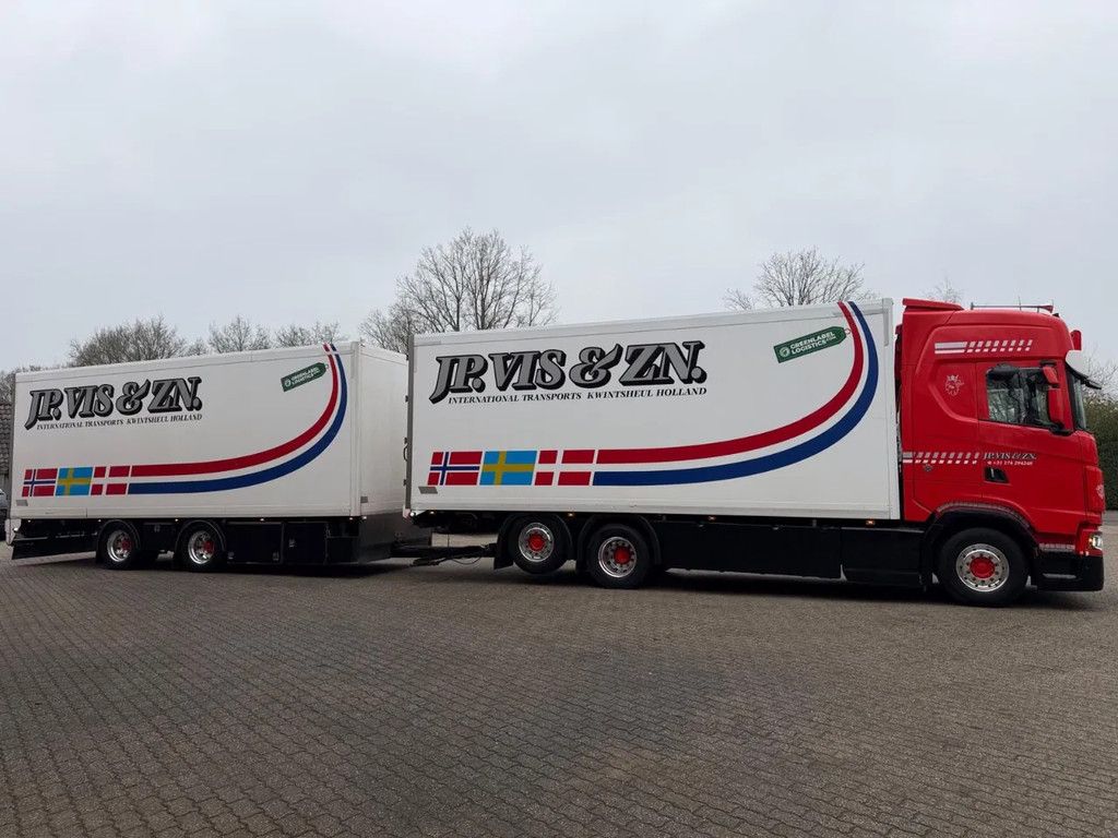 Scania 590S V8 NGS 6X2 SIDE DOORS COMBI, THERMO KING UT1200, FULL AIR