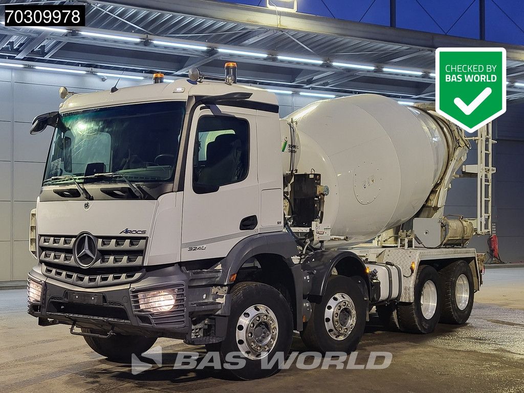 Mercedes Arocs Arocs 3240 8X4 9m3 Stetter Mixer Steelsuspension Automatic Climate control Euro 6